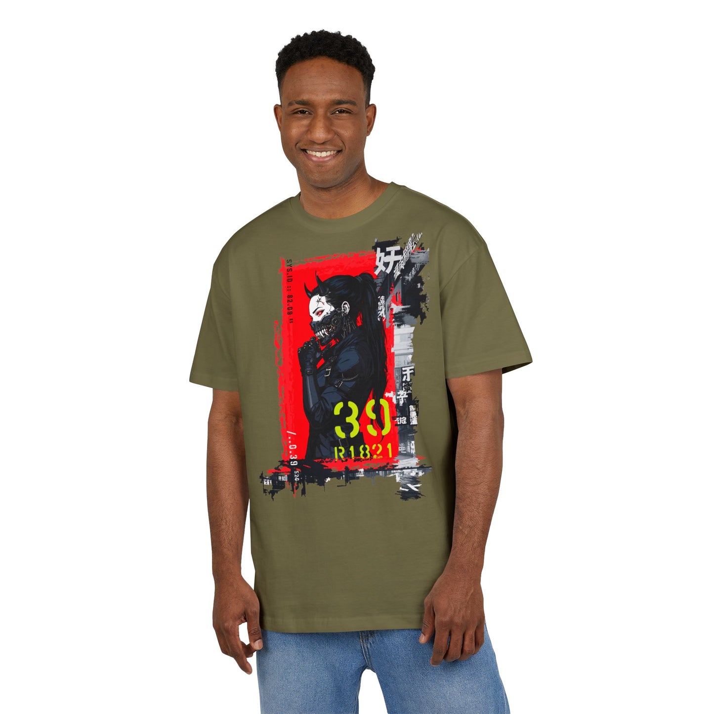 Artistic Oversize Tee featuring Bold Graphic Design, Unisex Heavyweight T-Shirt