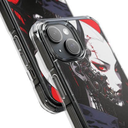 Magnetic Impact Phone Case, Anime Art Phone Cover, Goth Accessories for Her, Gift for Tech Lovers, Unique Phone Protection