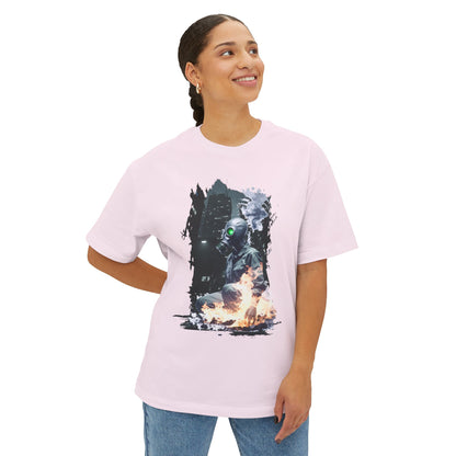 Cool Graffiti Monster Tee, Unisex Boxy T-Shirt, Streetwear Fashion, Graphic Tee, Unique Urban Style