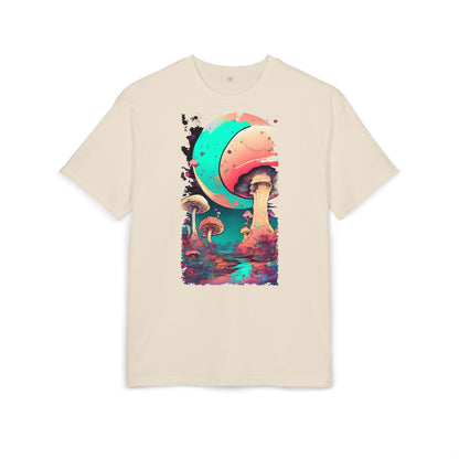 Cosmic Mushroom Graphic Tee, Unisex Oversized Shirt, Boho Vibe Top, Festival Wear, Unique Gift for Nature Lovers, Relaxed Fit Shirt