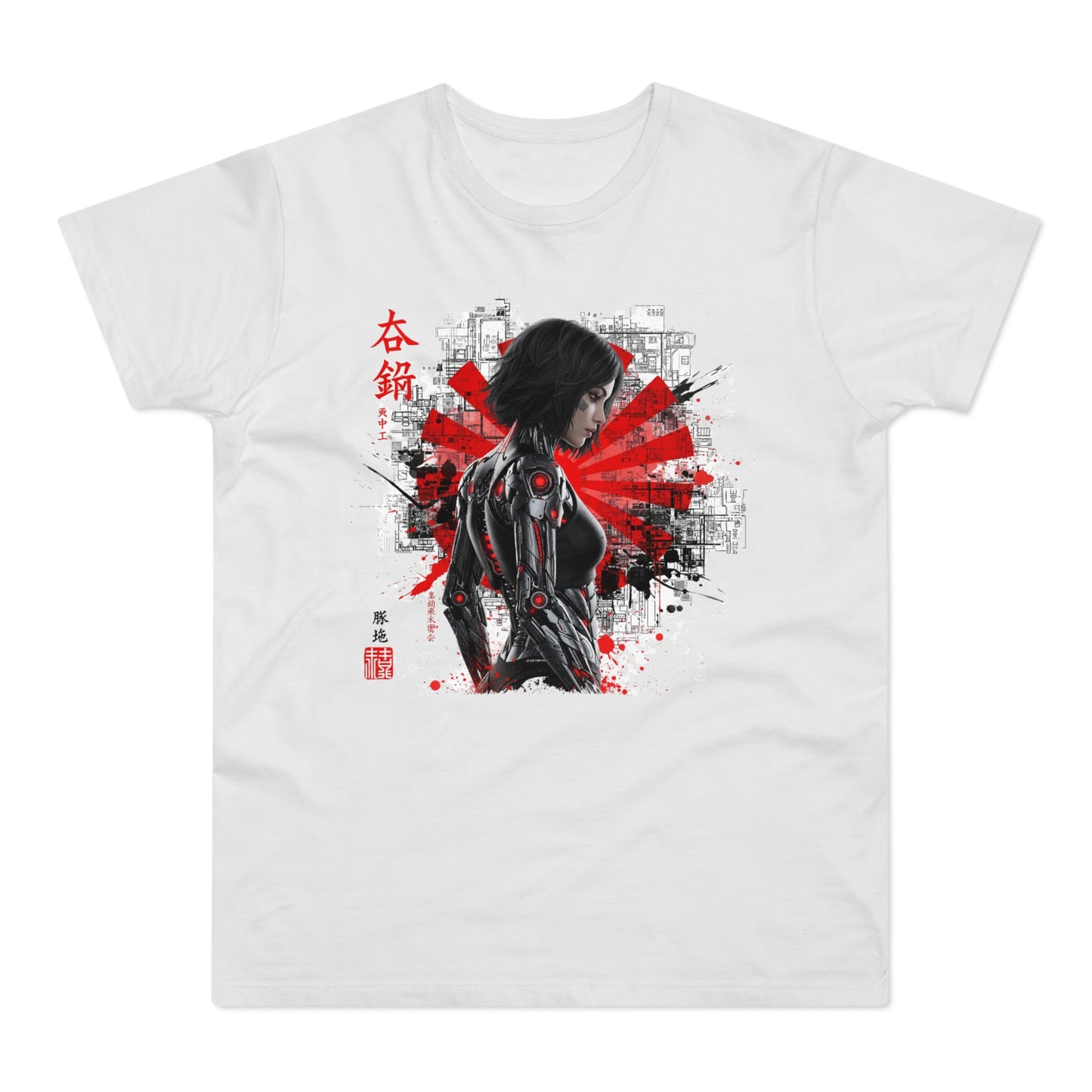 Cyber Samurai Graphic T-Shirt, Unisex Graphic Tee, Anime Shirt, Japanese Art T-Shirt, Gift for Nerds, Cosplay Apparel