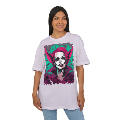 Eerie Portrait Unisex Oversized Tee | Unique Graphic Shirt for Halloween, Gift for Horror Fans, Scary Tee, Alternative Fashion
