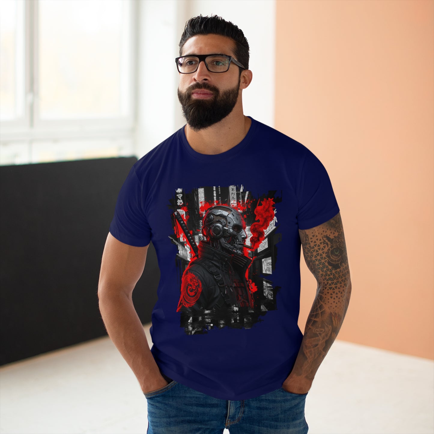 Unisex Graphic Tee - Urban Skull Design, Streetwear Shirt, Cool T-Shirt, Casual Fashion, Edgy Gift for Him, Festival Wear
