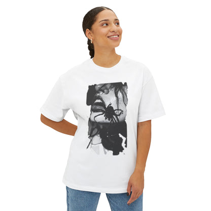Edgy Art Graphic Tee, Unisex Oversized Shirt, Alternative Fashion, Streetwear Style, Gift for Art Lovers