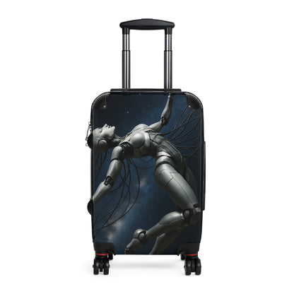 Cosmic Art Suitcase, Unique Travel Luggage, Starry Night Carry-On, Sci-Fi Baggage, Geeky Gift for Travelers