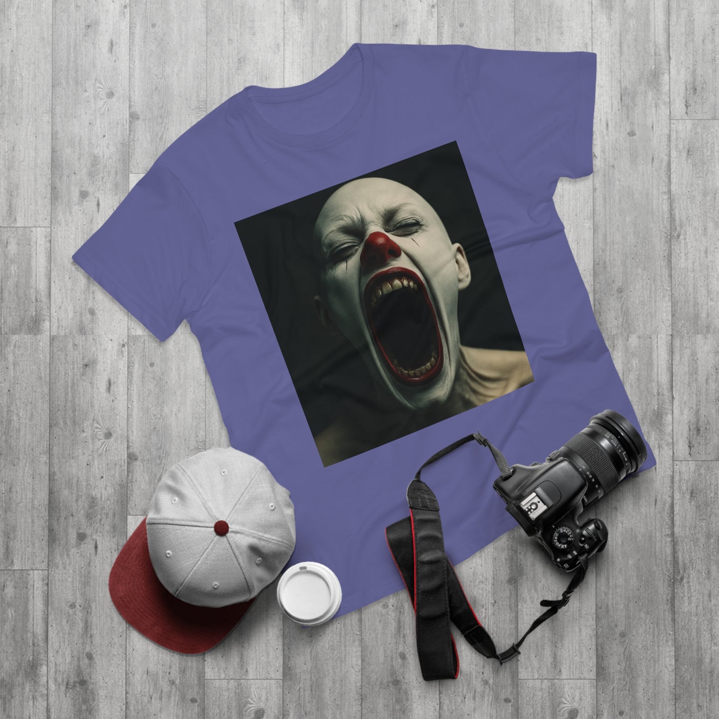 Creepy Clown Graphic T-Shirt, Scary Shirt for Halloween, Horror Movie Fans, Unique Gift for Him, Unisex Casual Wear