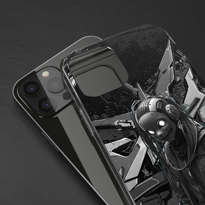 Anime-Inspired Clear Phone Case - Edgy Streetwear Style
