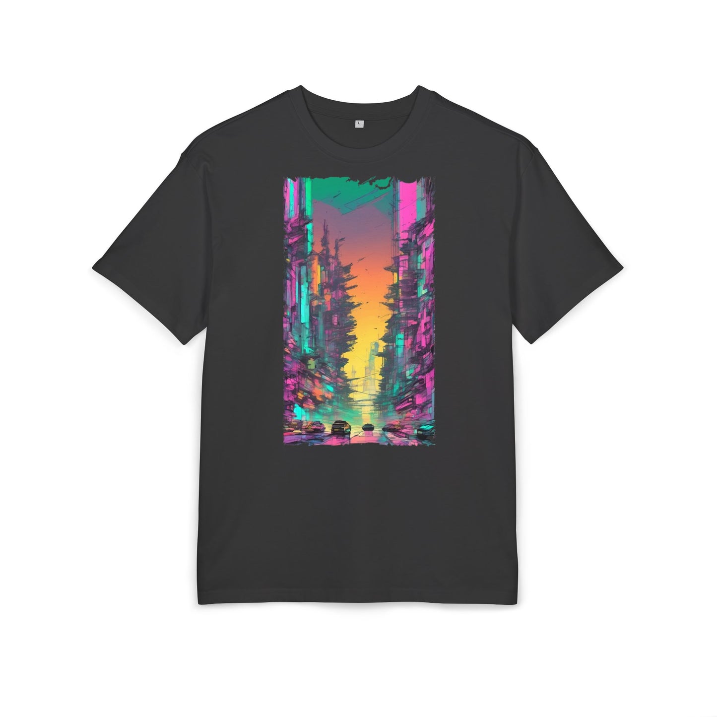 Vibrant Nature Sunset Unisex Oversize Tee, Cozy Graphic Shirt for Nature Lovers, Trendy Casual Wear, Gift for Friends, Summer Fashion