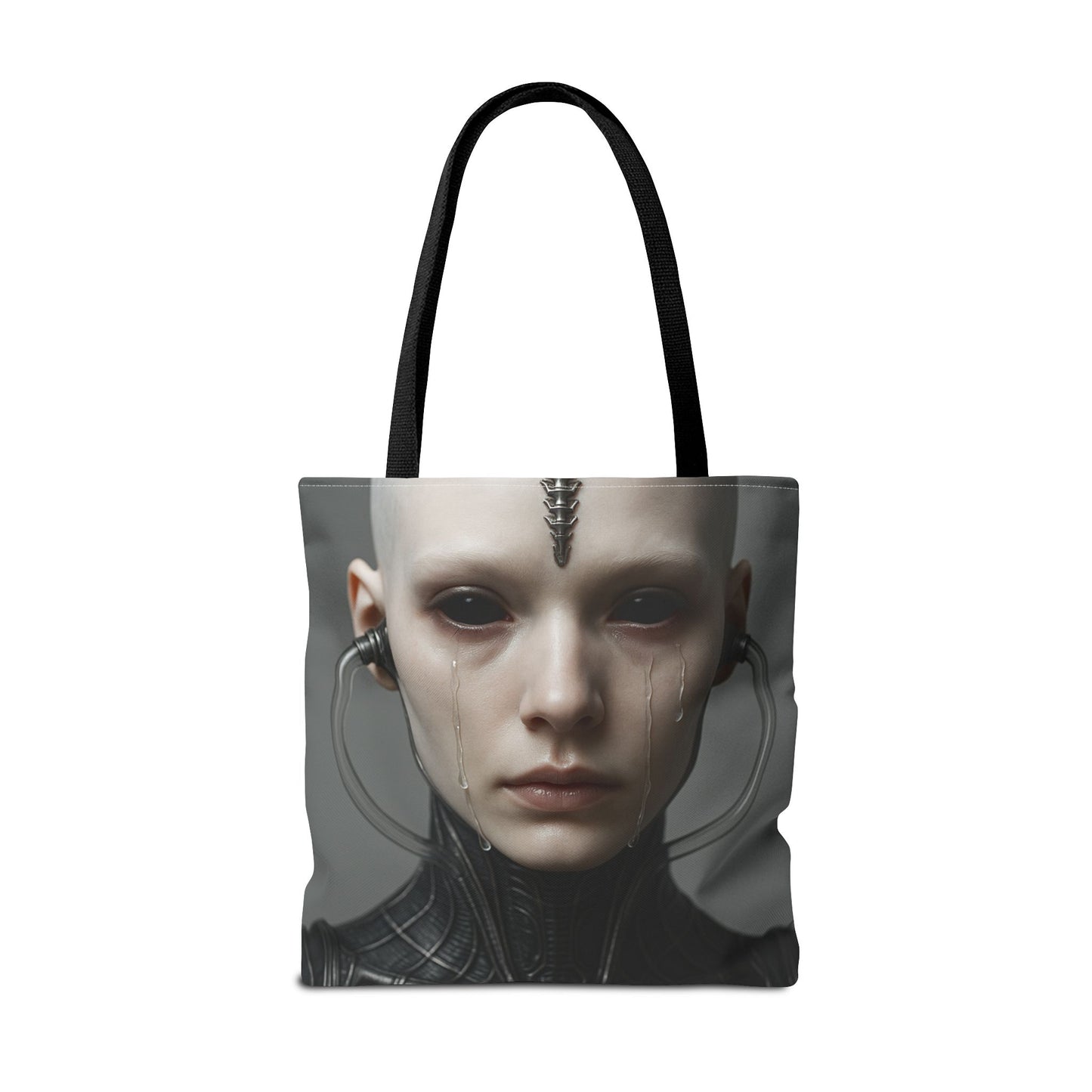 Futuristic AOP Tote Bag | Sci-Fi Style for Everyday Use, Gift for Geek Culture, Urban Accessories, Fashionable Shopping Bag