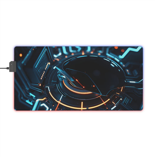 Gaming Mouse Pad with Abstract Cyber Design