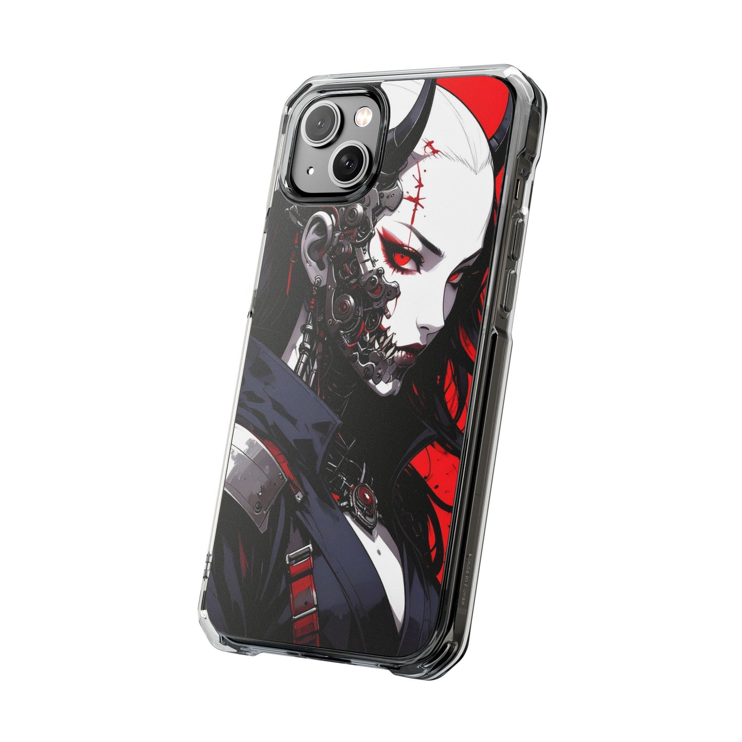 Magnetic Impact Phone Case, Anime Art Phone Cover, Goth Accessories for Her, Gift for Tech Lovers, Unique Phone Protection