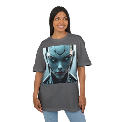 Futuristic Robot Oversize Tee, Cyberpunk Fashion, Unisex Graphic T-Shirt, Tech-Inspired Apparel, Unique Gift for Geeks