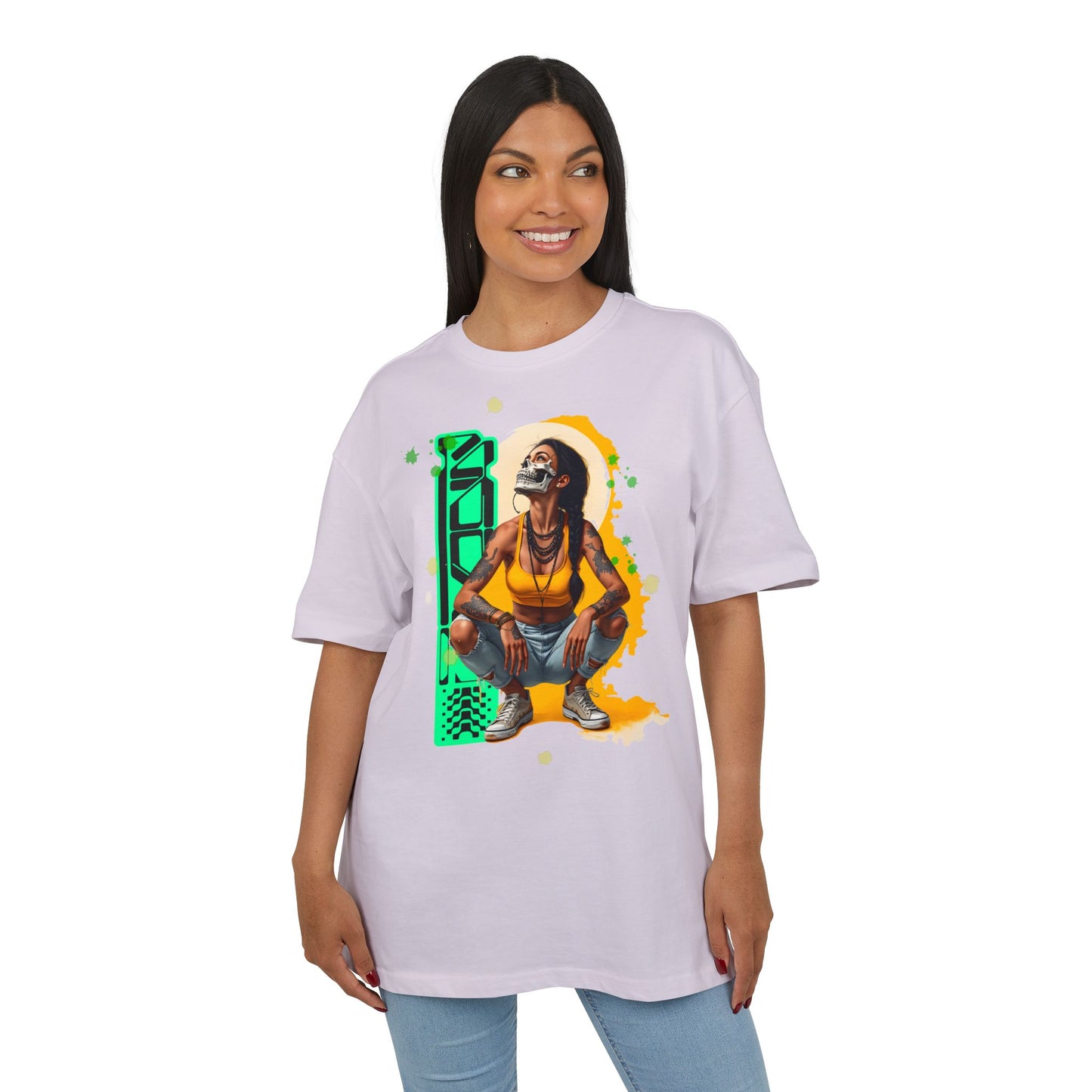 Vibrant Artistic Oversize Tee, Unisex Graphic Tee, Streetwear Fashion, Cool Casual Wear, Unique Art Inspired Shirt