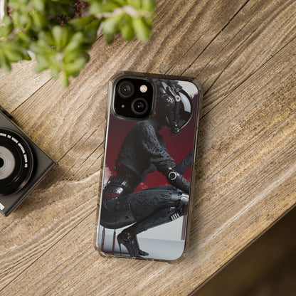 Cyber Design Magnetic Phone Case, Clear Mobile Cover, Gothic Style, Halloween Gift, Celestial Protection Accessory