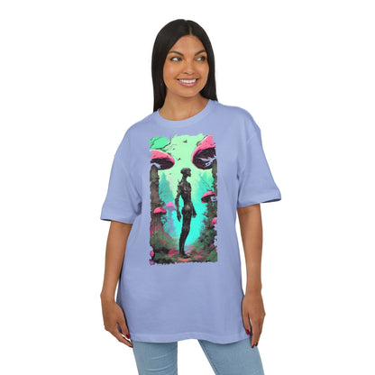 Psychedelic Mushroom Tee, Unisex Oversize Shirt, Trendy Graphic T-shirt, Casual Wear, Festival Attire, Unique Gifts
