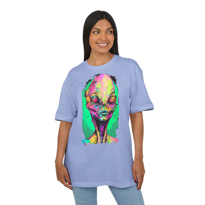Alien Art Oversize Tee, Graphic Tee, Unisex T-Shirt, Casual Wear, Unique Gift for Sci-Fi Lovers