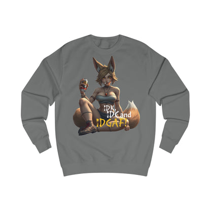 Edgy Graphic Sweatshirt, Unisex Casual Top, Fun Gift, Anime Inspired Apparel, Perfect for LOL Moments, Quirky Style for Everyday Wear