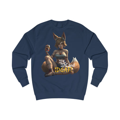 Edgy Graphic Sweatshirt, Unisex Casual Top, Fun Gift, Anime Inspired Apparel, Perfect for LOL Moments, Quirky Style for Everyday Wear
