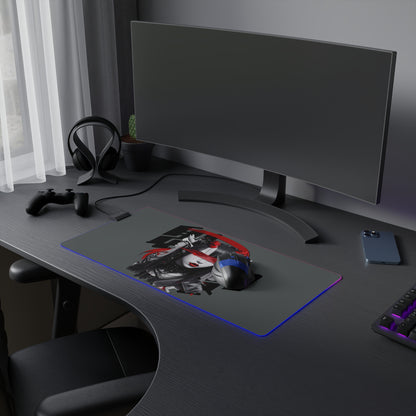 LED Gaming Mouse Pad, Anime Mousemat, RGB Desk Decor, Gamer Gift, Computer Accessory, Gaming Setup