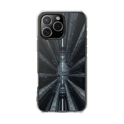 Sci-Fi Phone Case with Magnetic Clear Impact Design, Futuristic Cell Phone Cover, Unique Gifts for Tech Lovers, Holiday Present