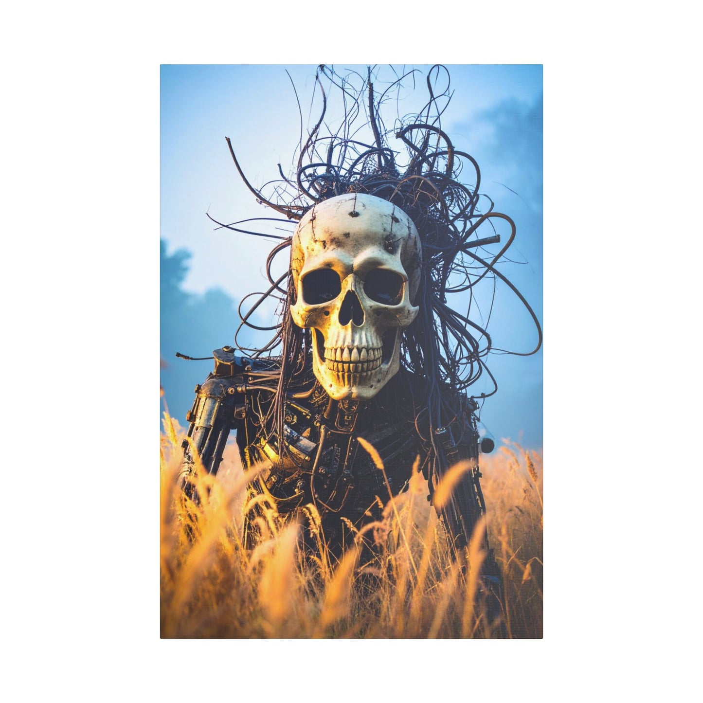 Stylish Skull Wall Art Canvas, Edgy Home Decor, Perfect for Halloween, Gothic Themed Room, Unique Gift Idea, Art Lover's Collection