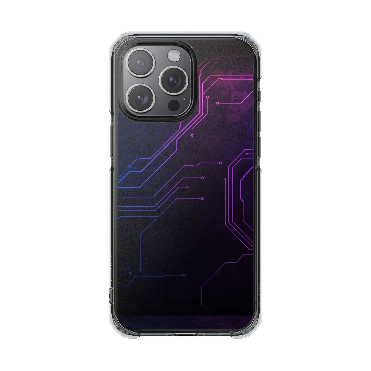 Magnetic Clear Phone Case - Tech-Inspired Design for Gamers, Stylish Protection, Gift for Tech Lovers, Phone Accessories, Customizable Case
