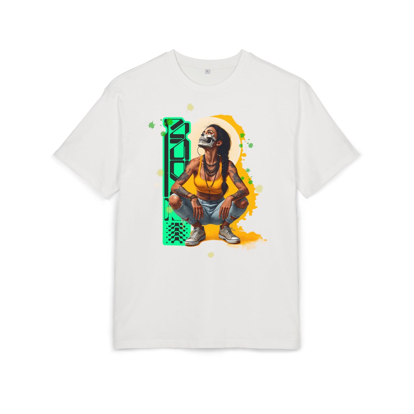 Vibrant Artistic Oversize Tee, Unisex Graphic Tee, Streetwear Fashion, Cool Casual Wear, Unique Art Inspired Shirt