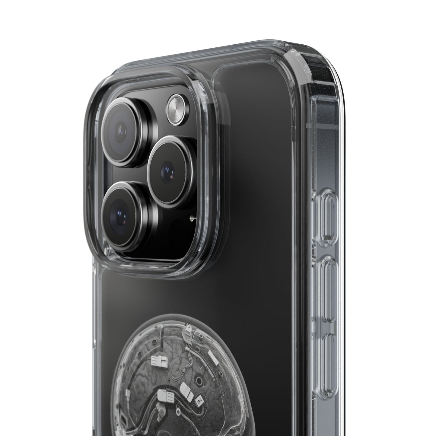 Skull Design Clear Phone Case - Unique Aesthetic for Tech Lovers