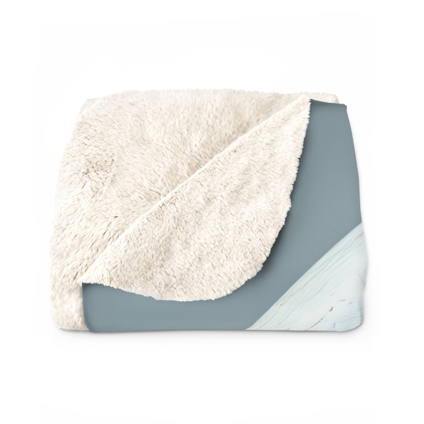 Sherpa Fleece Blanket with Futuristic Skull Design