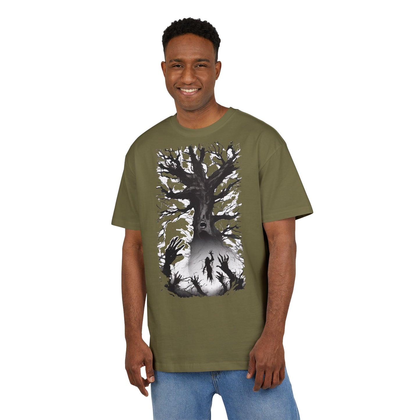 Mystical Tree Oversized Tee - Unisex Heavyweight Shirt, Nature-Inspired Fashion, Gift for Nature Lovers, Outdoor Adventure Wear, Boho [...]