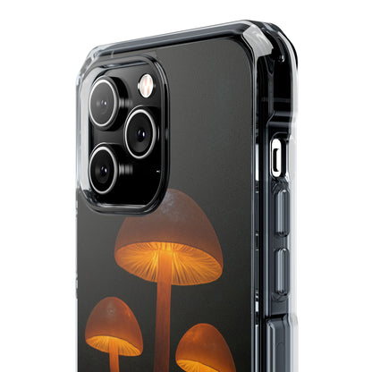 Magnetic Clear Impact Cases, Mushroom Phone Case, Eco-Friendly Phone Cover, Unique Phone Accessories, Gift for Nature Lovers, Artistic