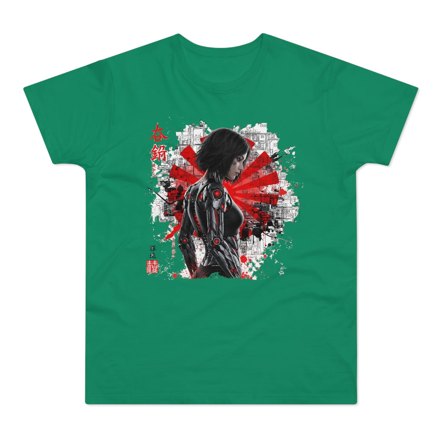 Cyber Samurai Graphic T-Shirt, Unisex Graphic Tee, Anime Shirt, Japanese Art T-Shirt, Gift for Nerds, Cosplay Apparel