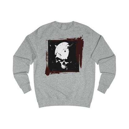 Skull Graphic Unisex Sweatshirt - Edgy Streetwear, Ghostly Aesthetic, Halloween Apparel, Cozy Fall Wear, Unique Gift Idea