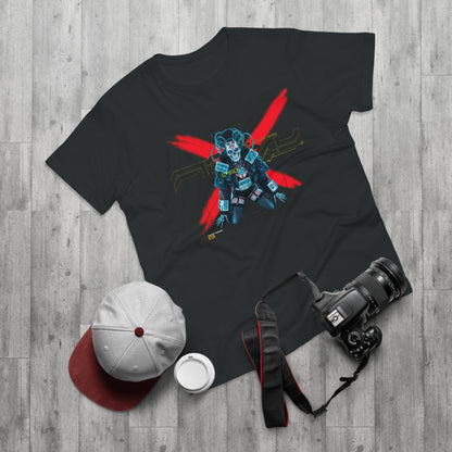Futuristic Robot Graphic Tee - Unisex Casual T-Shirt, Geek Fashion, Gift for Gamers, Science Fiction Style, Birthday Present