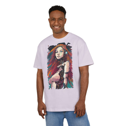 Artistic Oversize Tee - Vibrant Graphic Shirt, Casual Streetwear, Unique Gift for Art Lovers, Everyday Wear, Graphic Tee