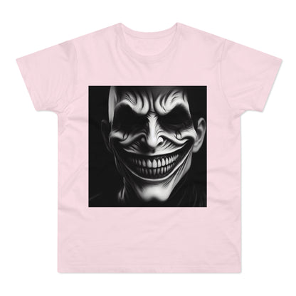 Creepy Clown Unisex T-Shirt - Unisex Graphic Tee for Halloween, Horror Fans, Costume Party, Unique Gift Idea, Spooky Apparel