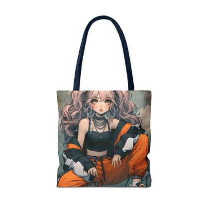 Stylish Anime Tote Bag, AOP Art Bag, Gift for Anime Lovers, Trendy Shopper Bag, Unique Fashion Accessory, Everyday Use Tote