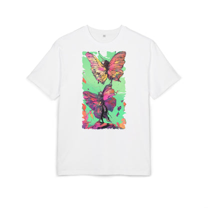 Colorful Butterfly Oversized Tee | Boho Style Tee, Spring Fashion, Nature Lover Gift, Festival Wear, Unique Graphic Shirt