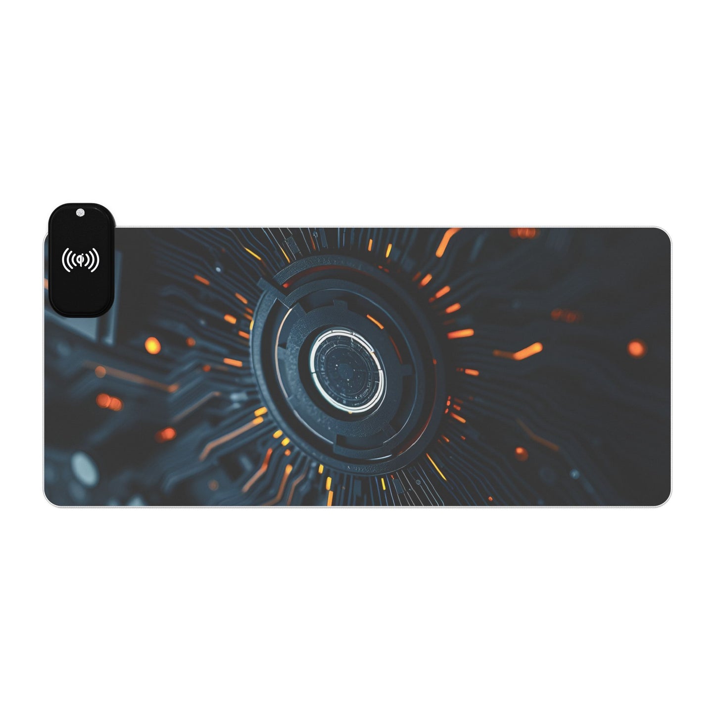 LED Wireless Gaming Mouse Pad with Charging, RGB Gaming Accessory, Desk Essentials for Gamers, Perfect for Gifts, Esports Gear