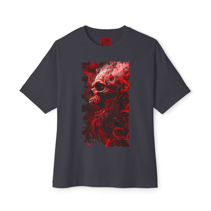 Gothic Skull Graphic Tee, Unisex Oversized T-Shirt, Edgy Streetwear, Halloween Apparel, Alternative Fashion, Gift for Goth Friends