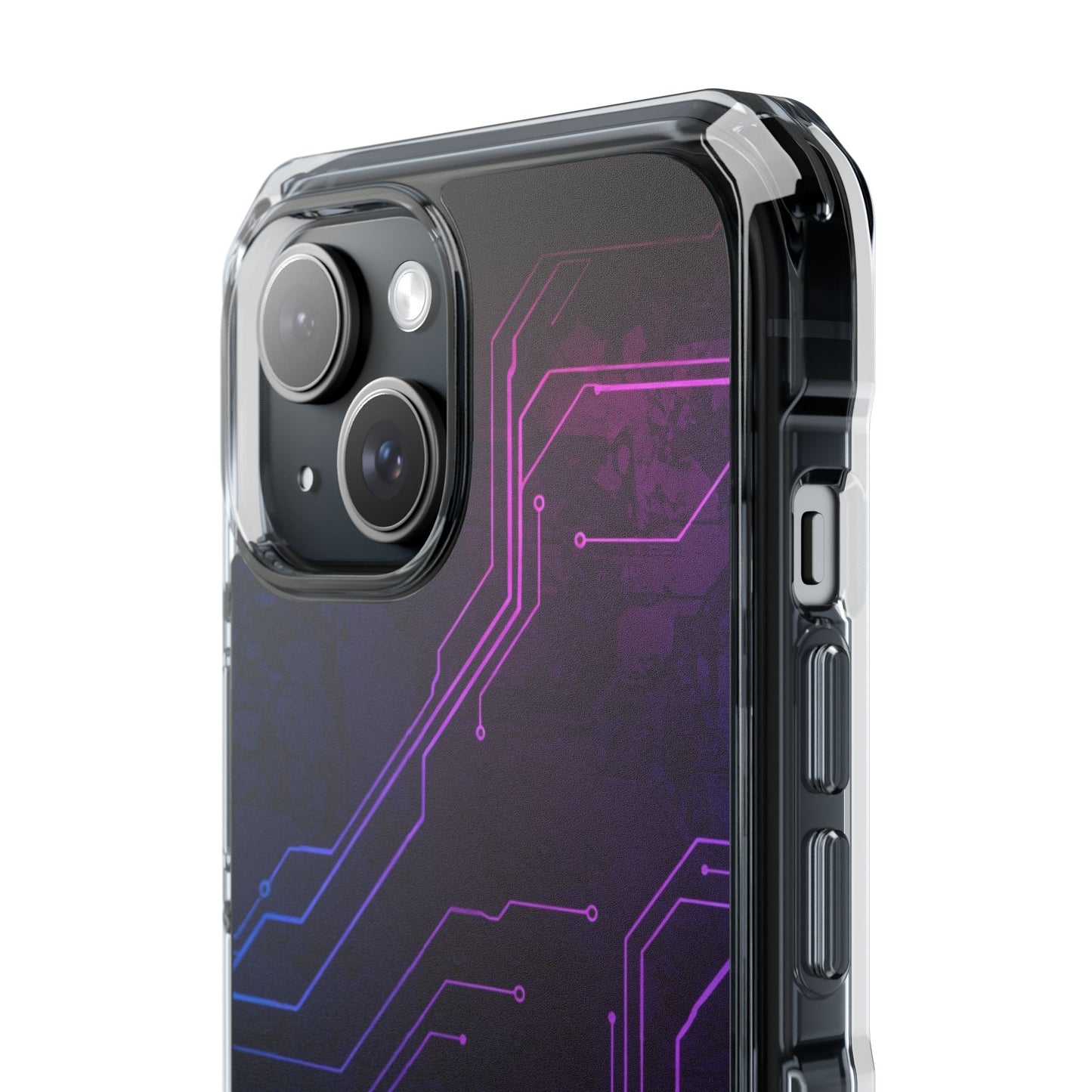 Magnetic Clear Phone Case - Tech-Inspired Design for Gamers, Stylish Protection, Gift for Tech Lovers, Phone Accessories, Customizable Case