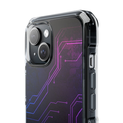 Magnetic Clear Phone Case - Tech-Inspired Design for Gamers, Stylish Protection, Gift for Tech Lovers, Phone Accessories, Customizable Case