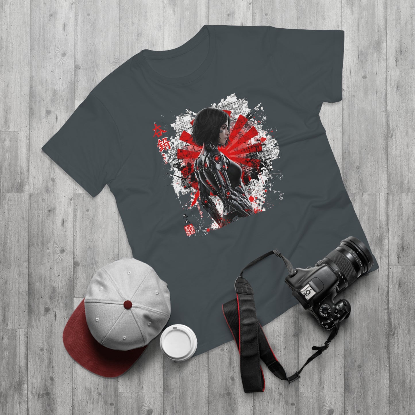 Cyber Samurai Graphic T-Shirt, Unisex Graphic Tee, Anime Shirt, Japanese Art T-Shirt, Gift for Nerds, Cosplay Apparel