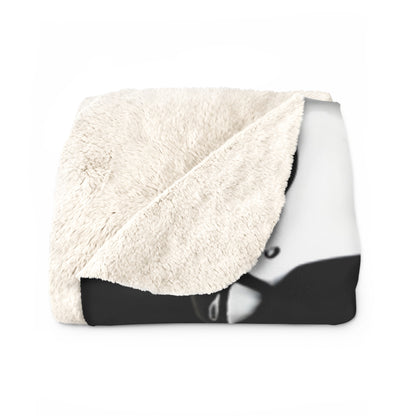Sherpa Fleece Blanket with Dark Gothic Horror Design