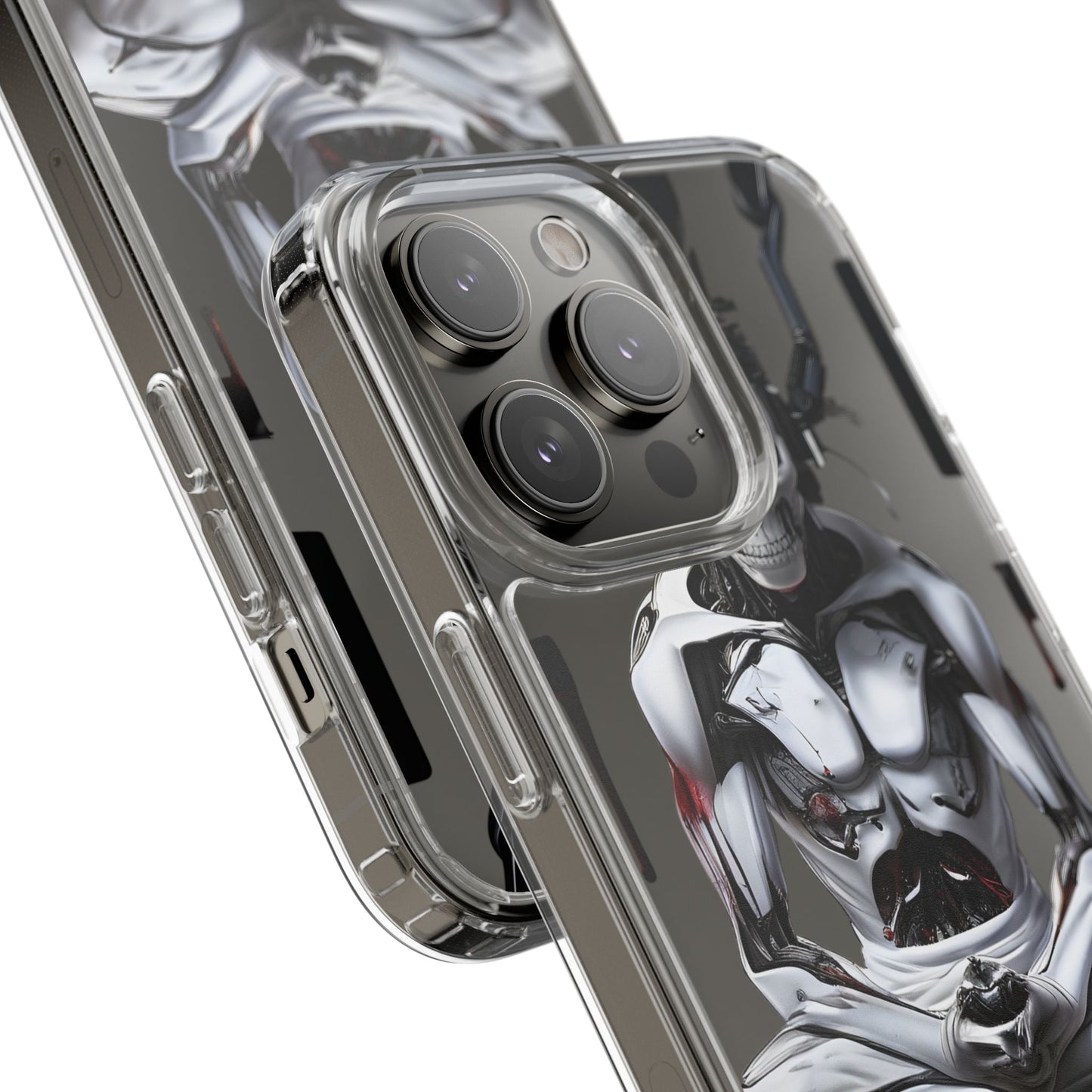 Clear Phone Cases with Cyber Design