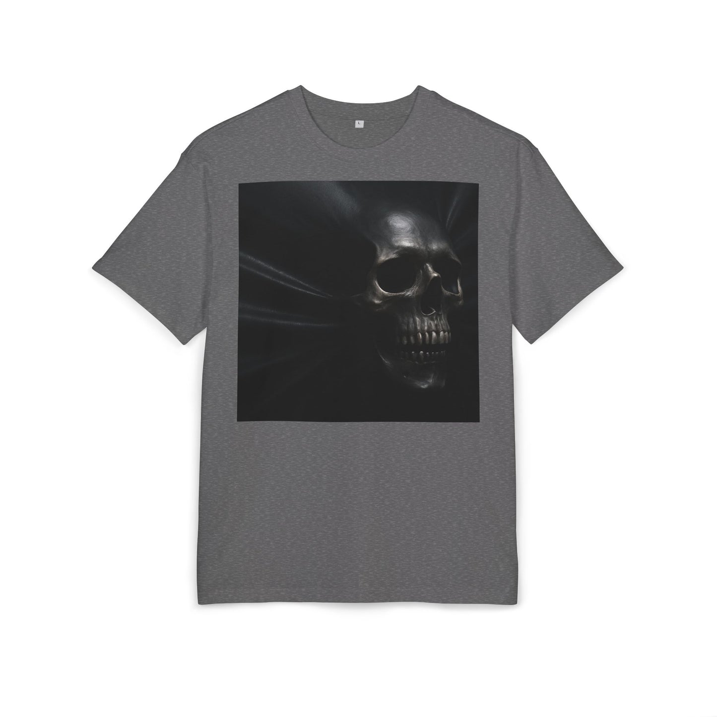 Skull Graphic Oversized Tee - Unisex Heavy Tee for Casual Wear, Street Style, Halloween Attire, Gift for Friends, Unique Art Tee