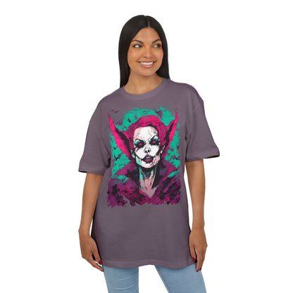 Eerie Portrait Unisex Oversized Tee | Unique Graphic Shirt for Halloween, Gift for Horror Fans, Scary Tee, Alternative Fashion