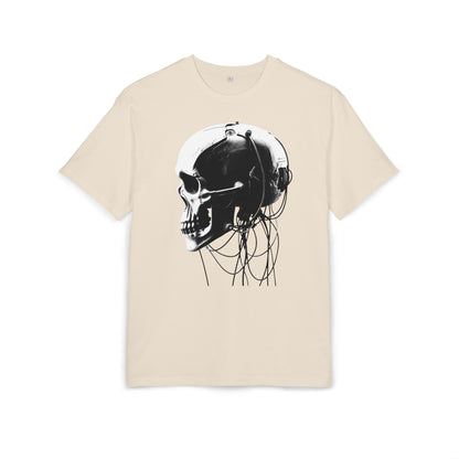 Unisex Skull Graphic Oversize Tee - Bold, Edgy Style for Casual Wear