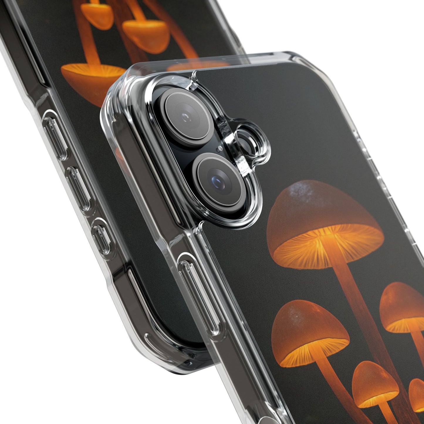 Magnetic Clear Impact Cases, Mushroom Phone Case, Eco-Friendly Phone Cover, Unique Phone Accessories, Gift for Nature Lovers, Artistic