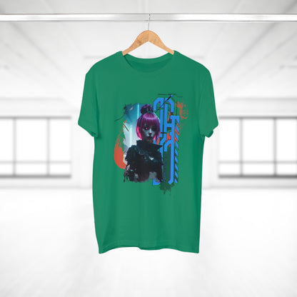 Cyberpunk Art Unisex T-Shirt, Streetwear Tee, Graphic Shirt, Gift for Him, Festival Apparel, Tech-Inspired Fashion